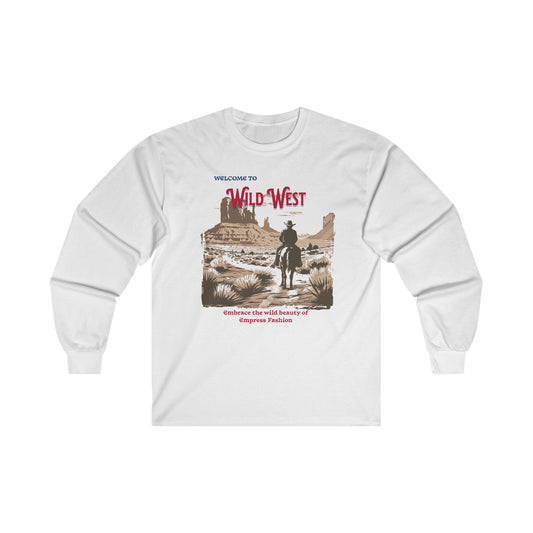 Korea - Wild West Unisex Ultra Cotton Long Sleeve Tee - StyleMZ - Stylemz