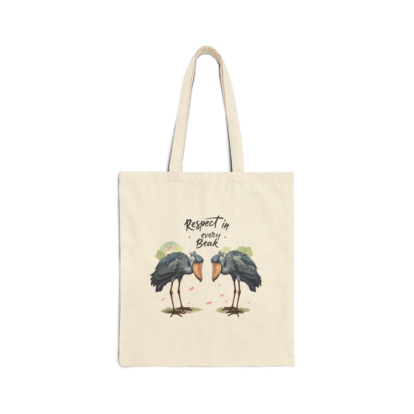 Respect in Every Beak Cotton Canvas Tote Bag - StyleMZ