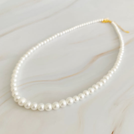 Queen Liz Graduated Pearl Necklace for Elegant Style