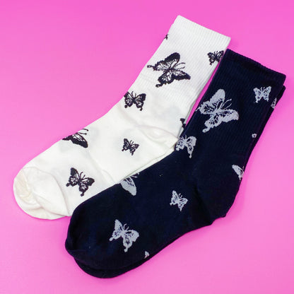 Butterfly In The Air Socks Set - Trendy Gift for Her