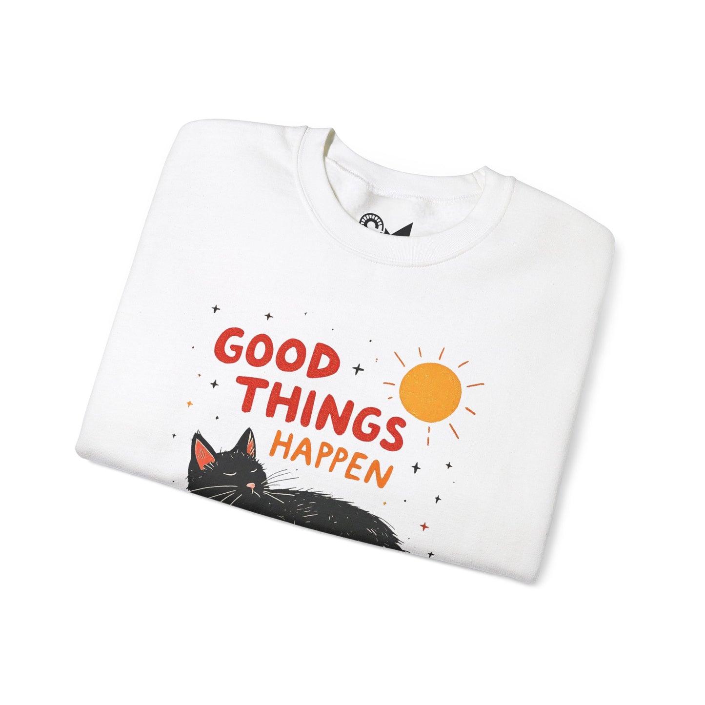 Good things happen Unisex Heavy Blend™ Crewneck Sweatshirt