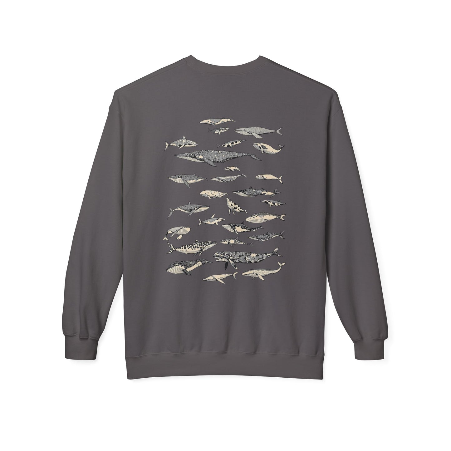 For Whales Unisex Midweight Softstyle Fleece Crewneck Sweatshirt - StyleMZ