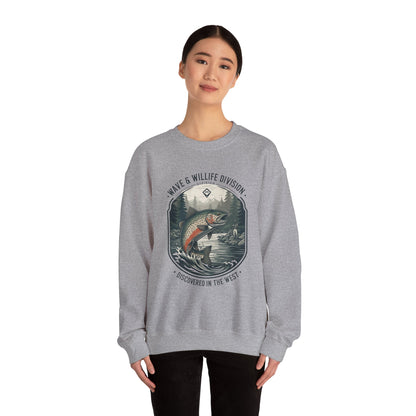 Discovered in the west Unisex Heavy Blend™ Crewneck Sweatshirt - StyleMZ