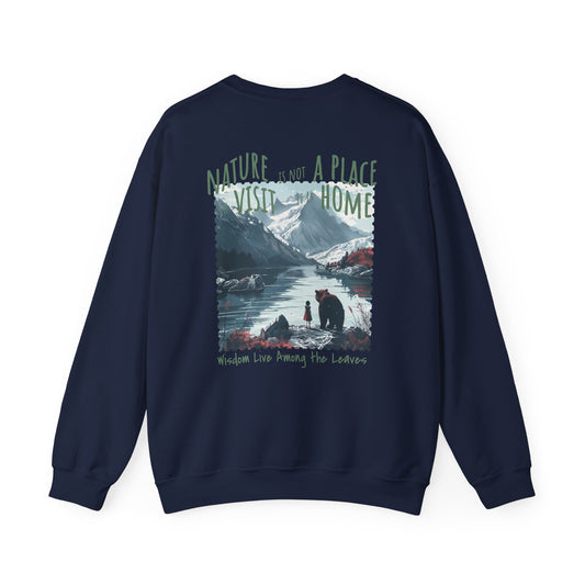 Korea -  Nature is home Unisex Heavy Blend™ Crewneck Sweatshirt  - StyleMZ