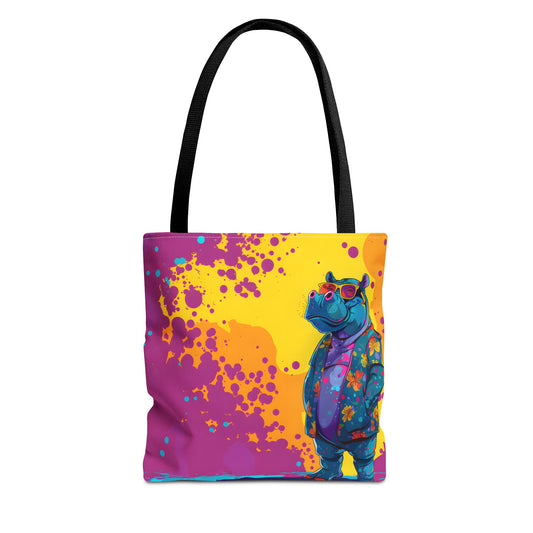 Korea -  Stylish Hippo Tote Bag (AOP)  - StyleMZ