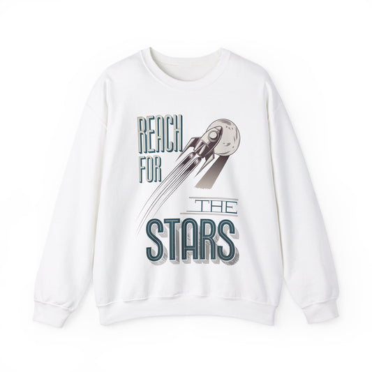 Corea - Sudadera unisex con cuello redondo Reach for the stars Heavy Blend™ - StyleMZ 