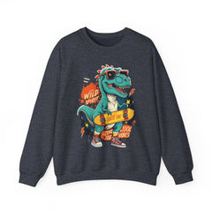 Corea - Sudadera unisex con cuello redondo y mezcla pesada de Wild Street - StyleMZ 