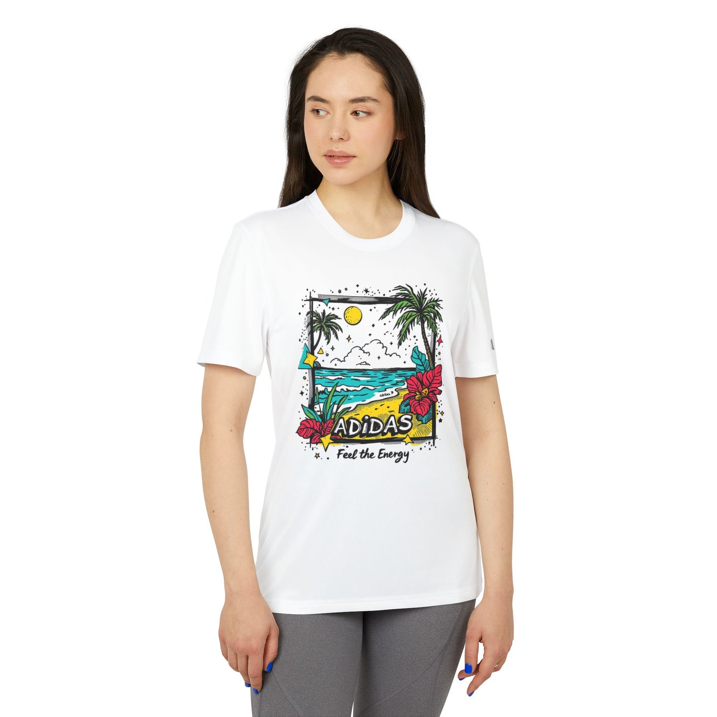 adidas TROPICAL VIBES Unisex Sport T-shirt