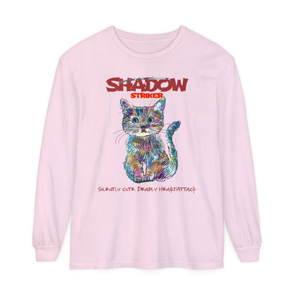 Korea -  Shadow Striker Unisex Garment-dyed Long Sleeve T-Shirt  - StyleMZ