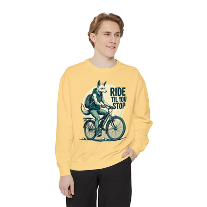 Corea - Sudadera unisex teñida en prenda Ride till you stop - StyleMZ 