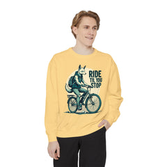 Corea - Sudadera unisex teñida en prenda Ride till you stop - StyleMZ 