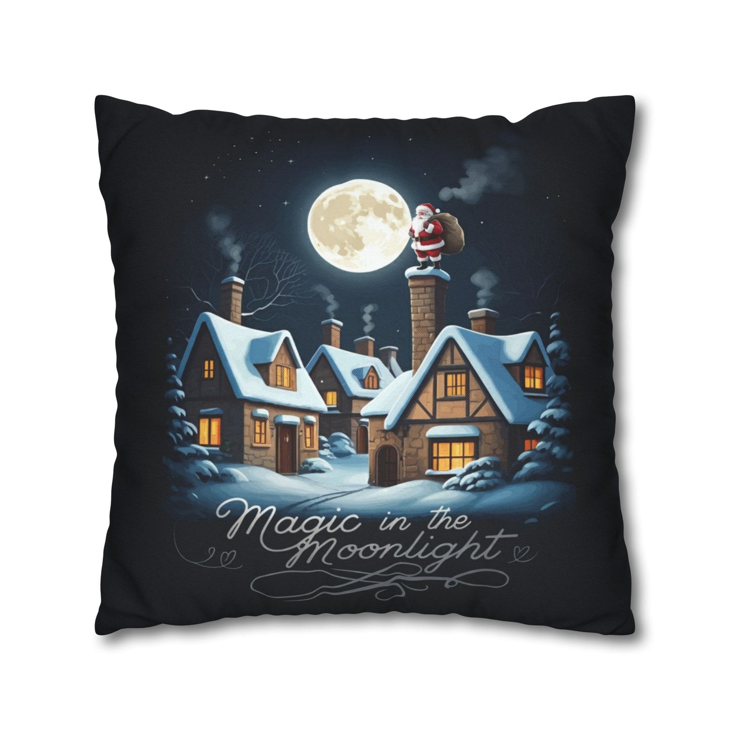 StyleMZ -  Magic in the moonlight Spun Polyester Square Pillowcase  - StyleMZ