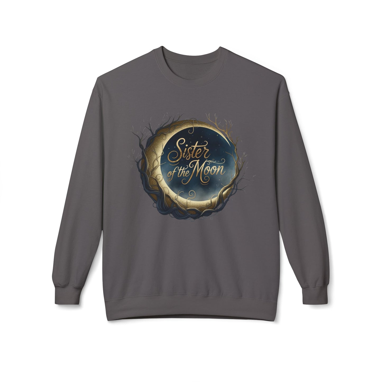 Sister of the moon Unisex Midweight Softstyle Fleece Crewneck Sweatshirt - StyleMZ - Stylemz