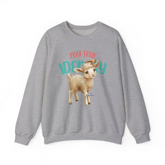 StyleMZ - Sudadera unisex de cuello redondo de mezcla pesada I'm a baby lamb - StyleMZ 