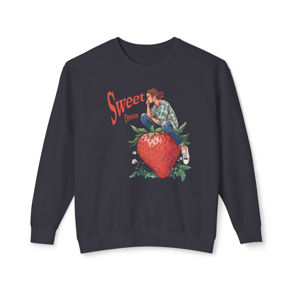 StyleMZ -  Sweet Dream Unisex Lightweight Crewneck Sweatshirt  - StyleMZ