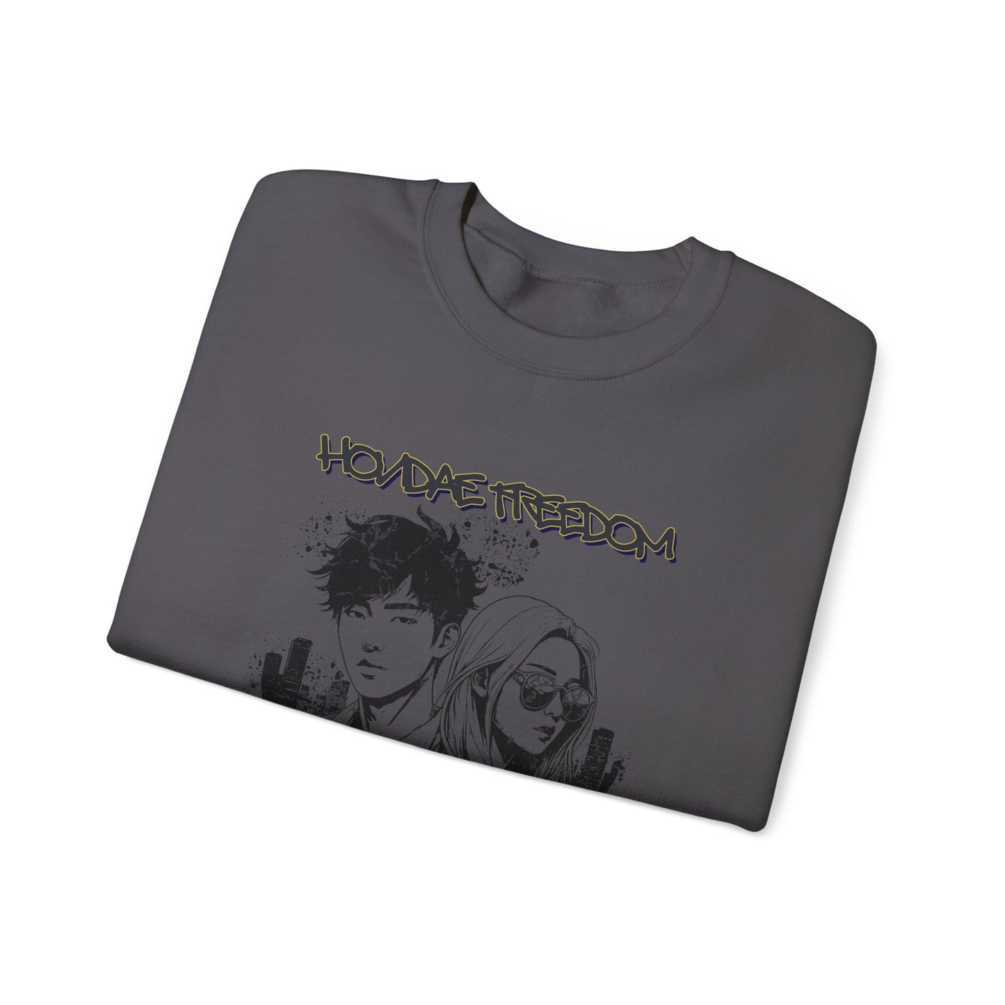 HongDae Freedom Unisex Heavy Blend™ Crewneck Sweatshirt - StyleMZ