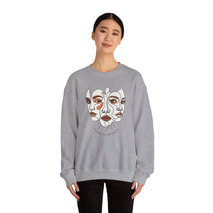 United in Diversity Unisex Heavy Blend™ Crewneck Sweatshirt - StyleMZ