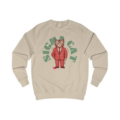 Korea -  Sigma cat Unisex Sweatshirt  - StyleMZ