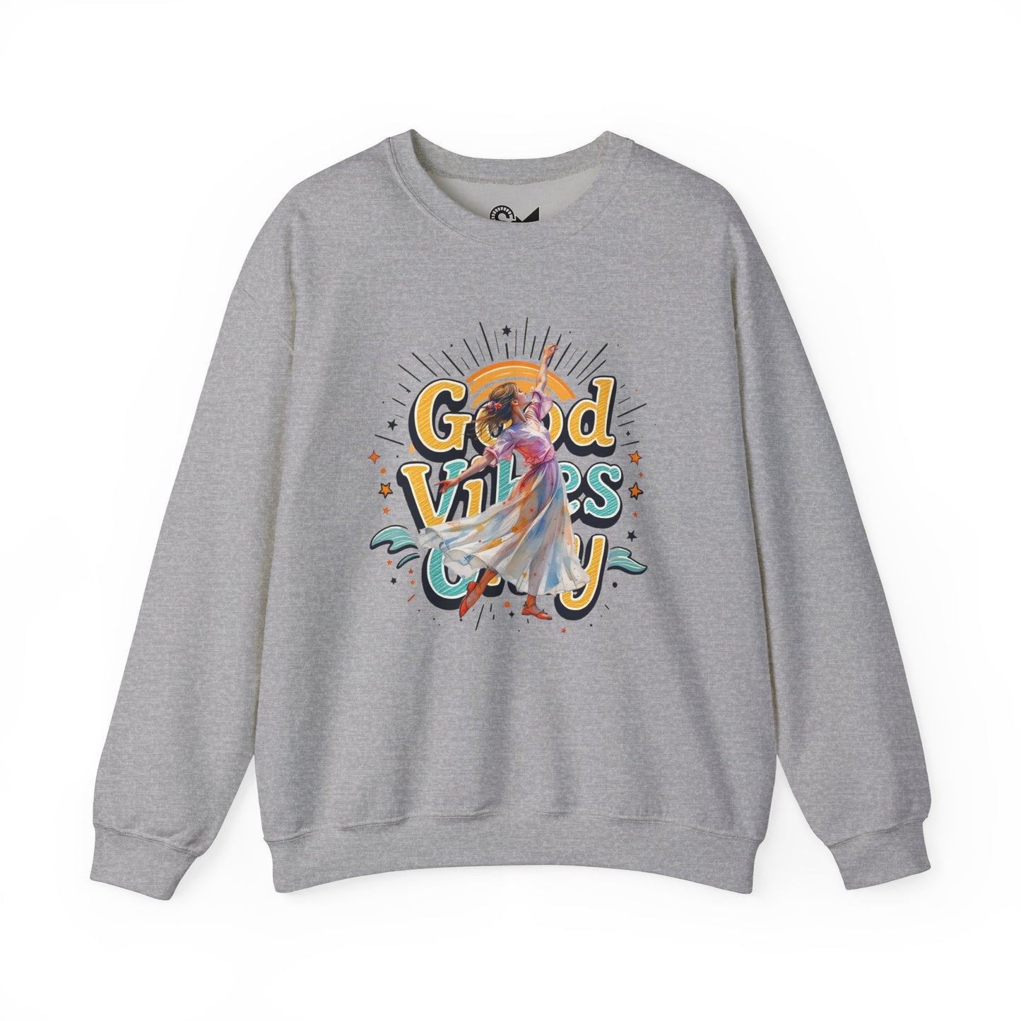 Good vibes only Unisex Heavy Blend™ Crewneck Sweatshirt - StyleMZ