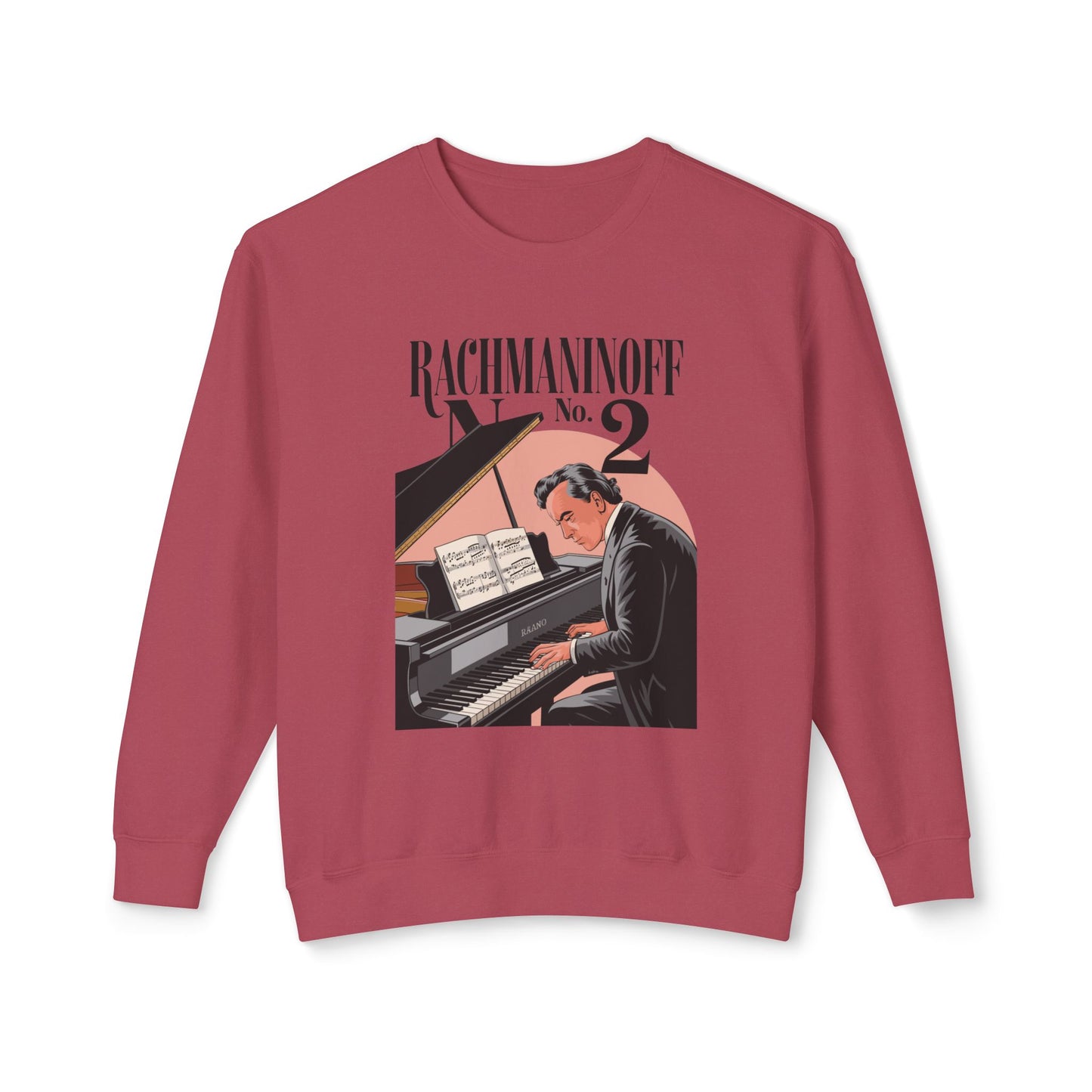 Korea -  Rachmaninoff No. 2 Unisex Lightweight Crewneck Sweatshirt  - StyleMZ