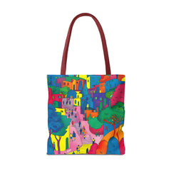 Korea -  The hillside village in Korea Tote Bag (AOP)  - StyleMZ