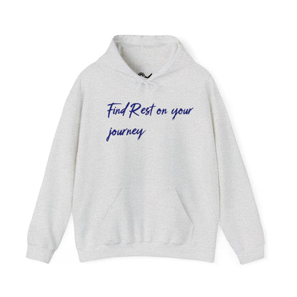 Find Rest on the Journey Unisex Heavy Blend™ Hooded Sweatshirt - StyleMZ