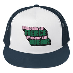 Faith is fierce fear Trucker Cap  - Korea  - StyleMZ