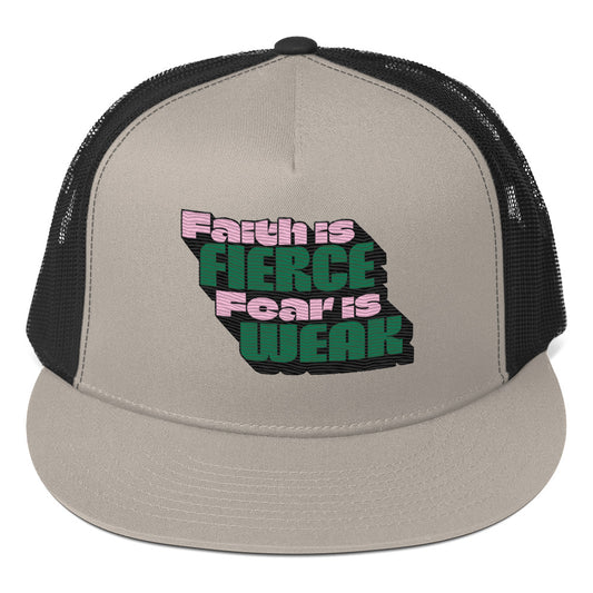 Faith is fierce fear Trucker Cap  - Korea  - StyleMZ