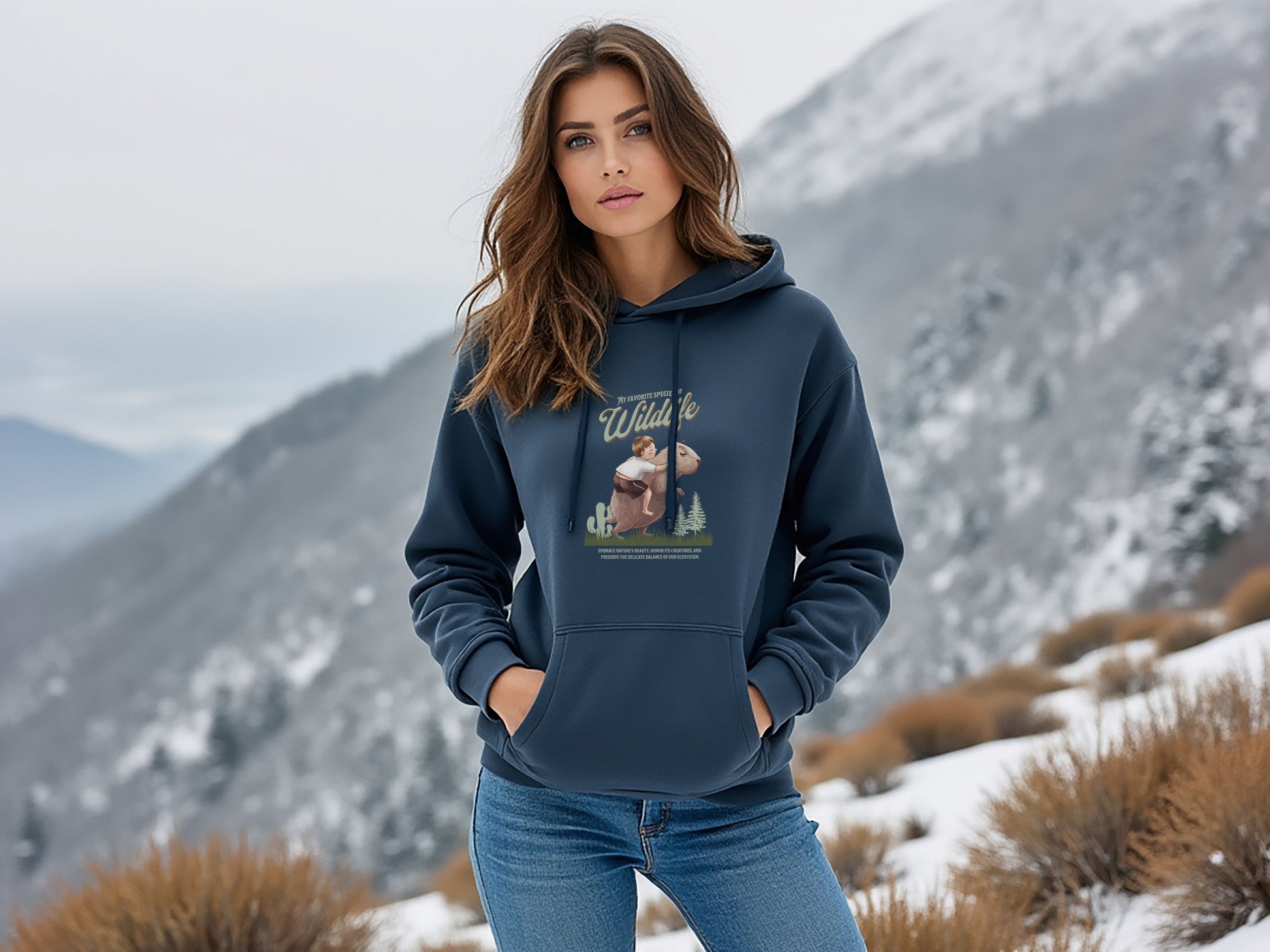 Hoodie - My Favorite Species Of Wildlife Unisex Hoodie  - Korea  - StyleMZ