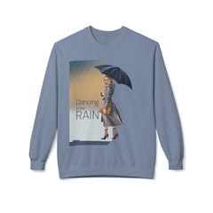 StyleMZ - Sudadera unisex de cuello redondo de polar suave y de peso medio Dancing in the rain - StyleMZ 