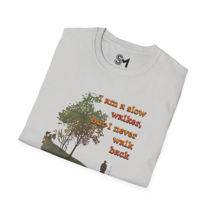 Never walk back Unisex Softstyle T-Shirt - StyleMZ