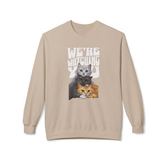 Korea -  We're watching you Unisex Midweight Softstyle Fleece Crewneck Sweatshirt  - StyleMZ