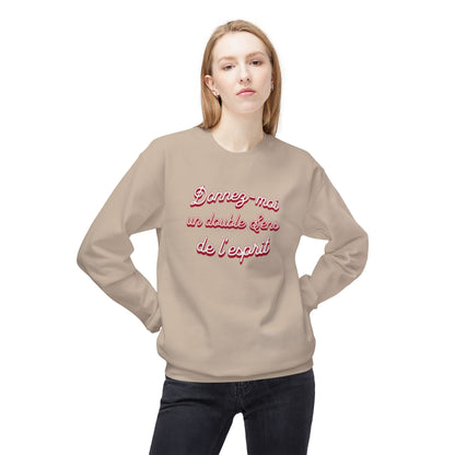 Double portion of The Spiritual sense Unisex Midweight Softstyle Fleece Crewneck Sweatshirt - StyleMZ