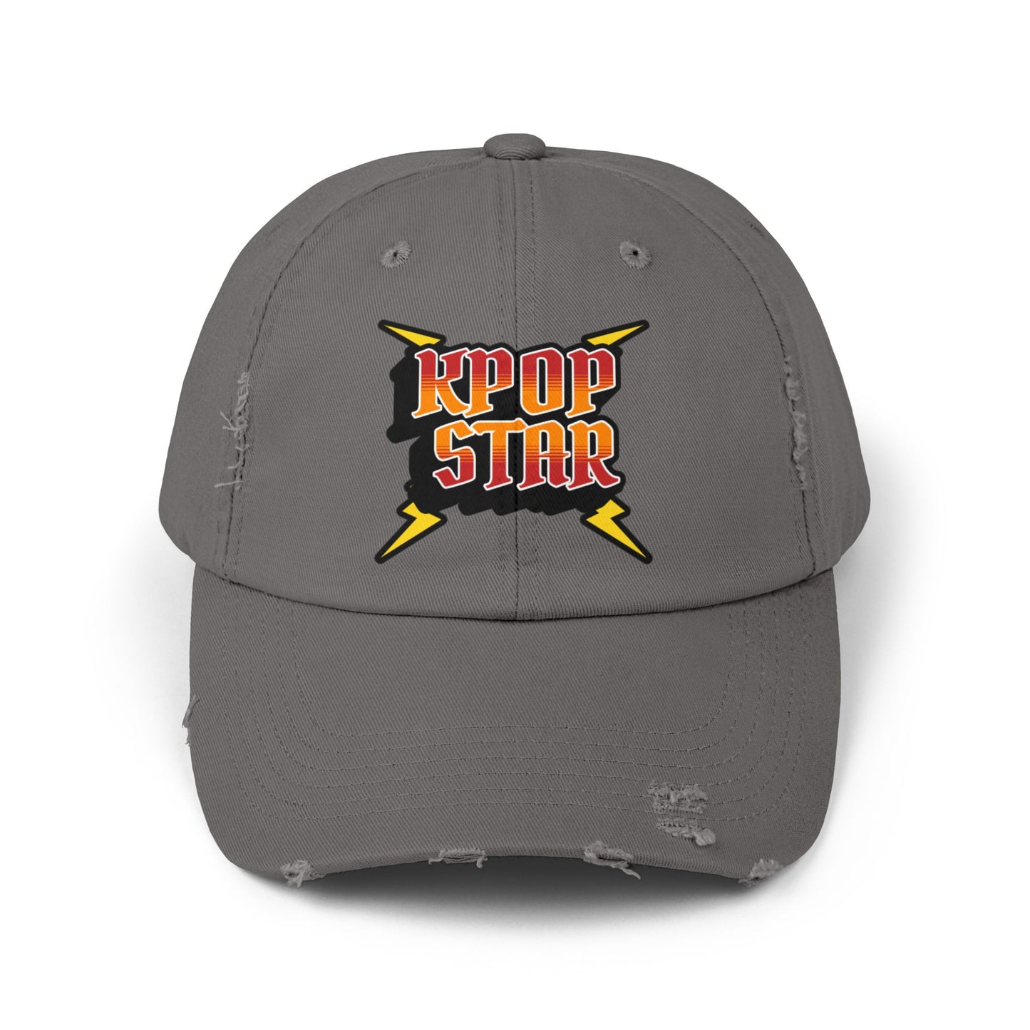 Korea -  KPOP Star Unisex Distressed Cap  - StyleMZ