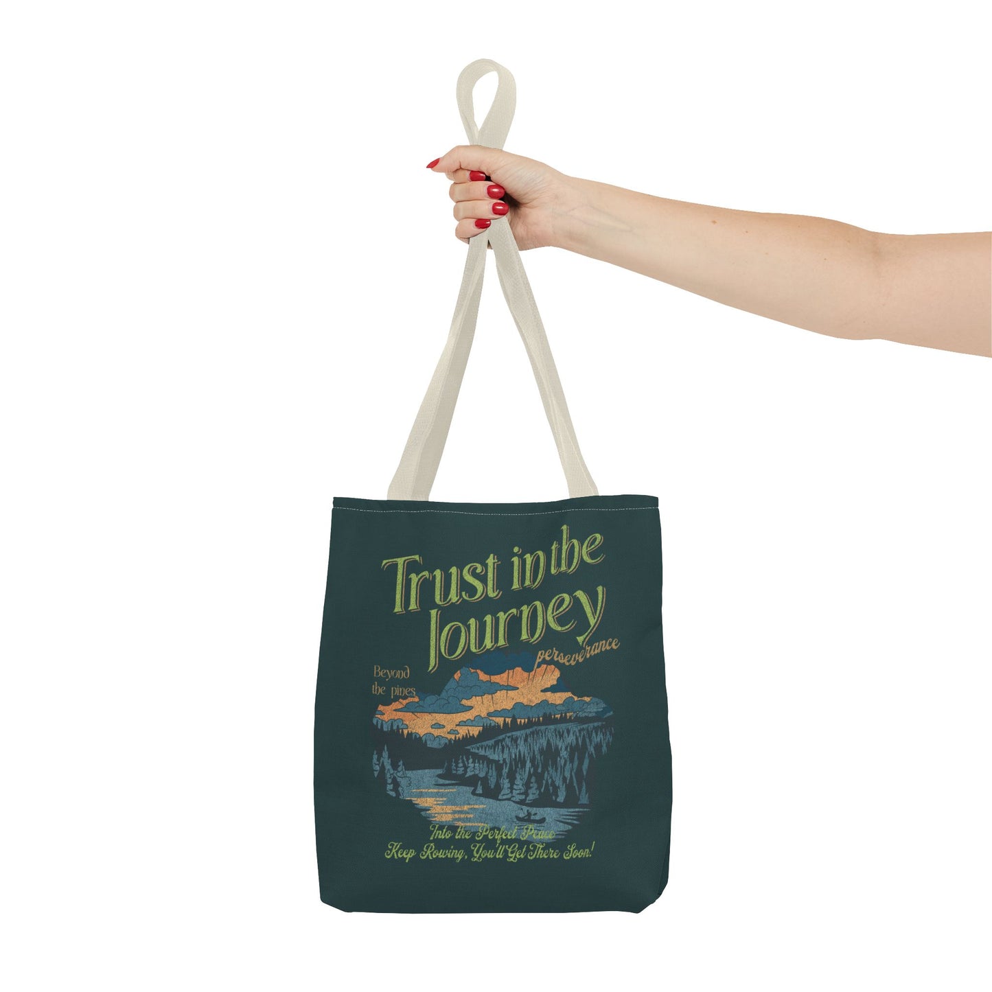 Trust in the journey Tote Bag (AOP) - StyleMZ