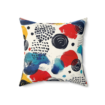 Korea -  Modern Pattern Spun Polyester Square Pillow  - StyleMZ