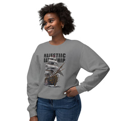 Battleship Unisex Lightweight Crewneck Sweatshirt  - Korea  - StyleMZ