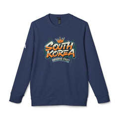 Corea - Sudadera unisex de cuello redondo de polar Hongdae de adidas - StyleMZ 