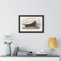 Korea -  Winter Serenity Framed Horizontal Poster  - StyleMZ