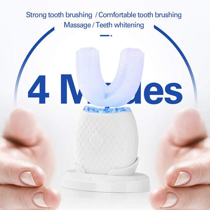 Silicone Electric Toothbrush 360° for Adult Smart Whitening