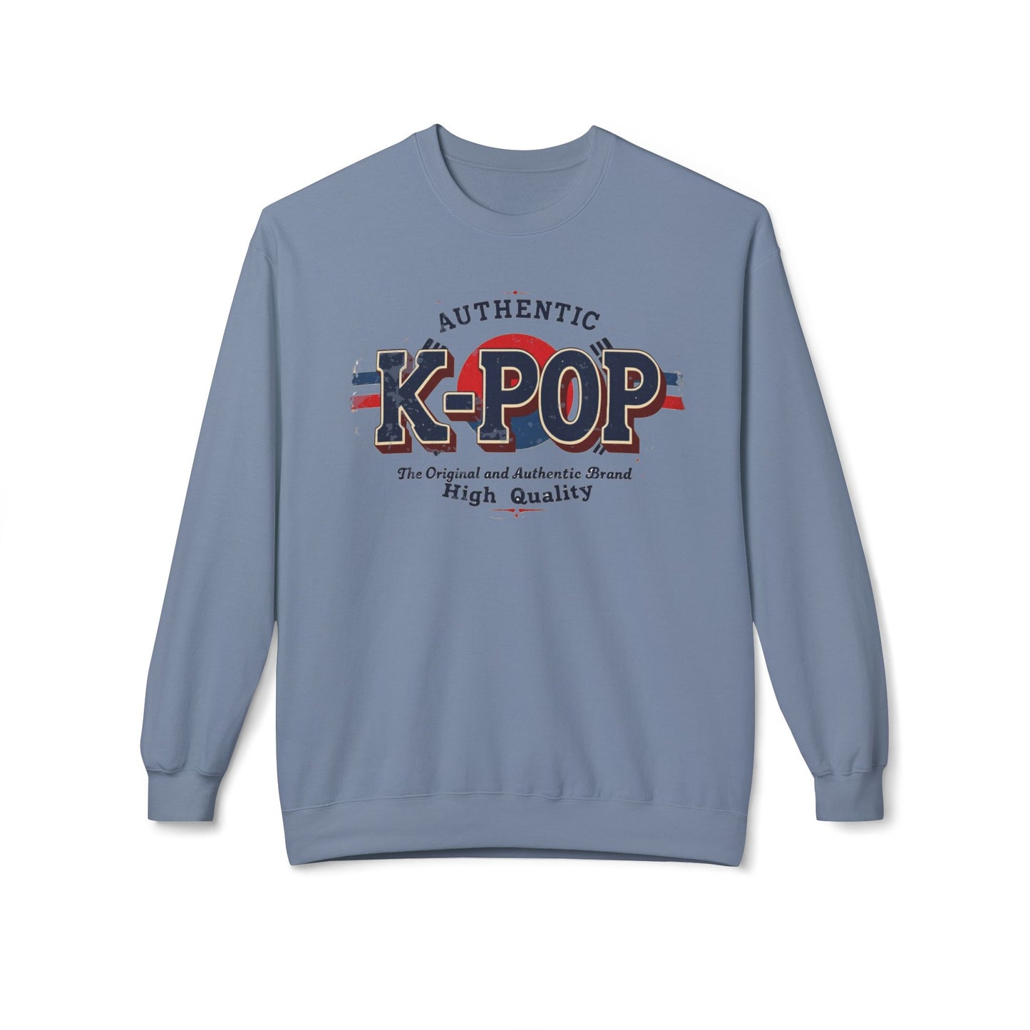 K-POP Unisex Midweight Softstyle Fleece Crewneck Sweatshirt - StyleMZ