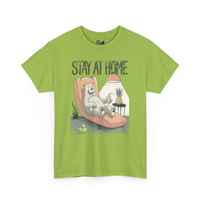 Stay at home Unisex Heavy Cotton Tee - StyleMZ