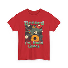 Record the good times Unisex Heavy Cotton Tee  - StyleMZ