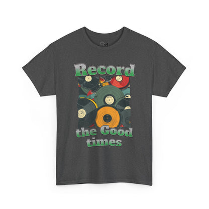 Record the good times Unisex Heavy Cotton Tee - StyleMZ