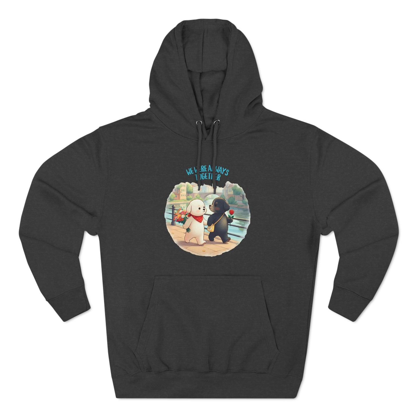 Korea -  Always together Three-Panel Fleece Hoodie  - StyleMZ