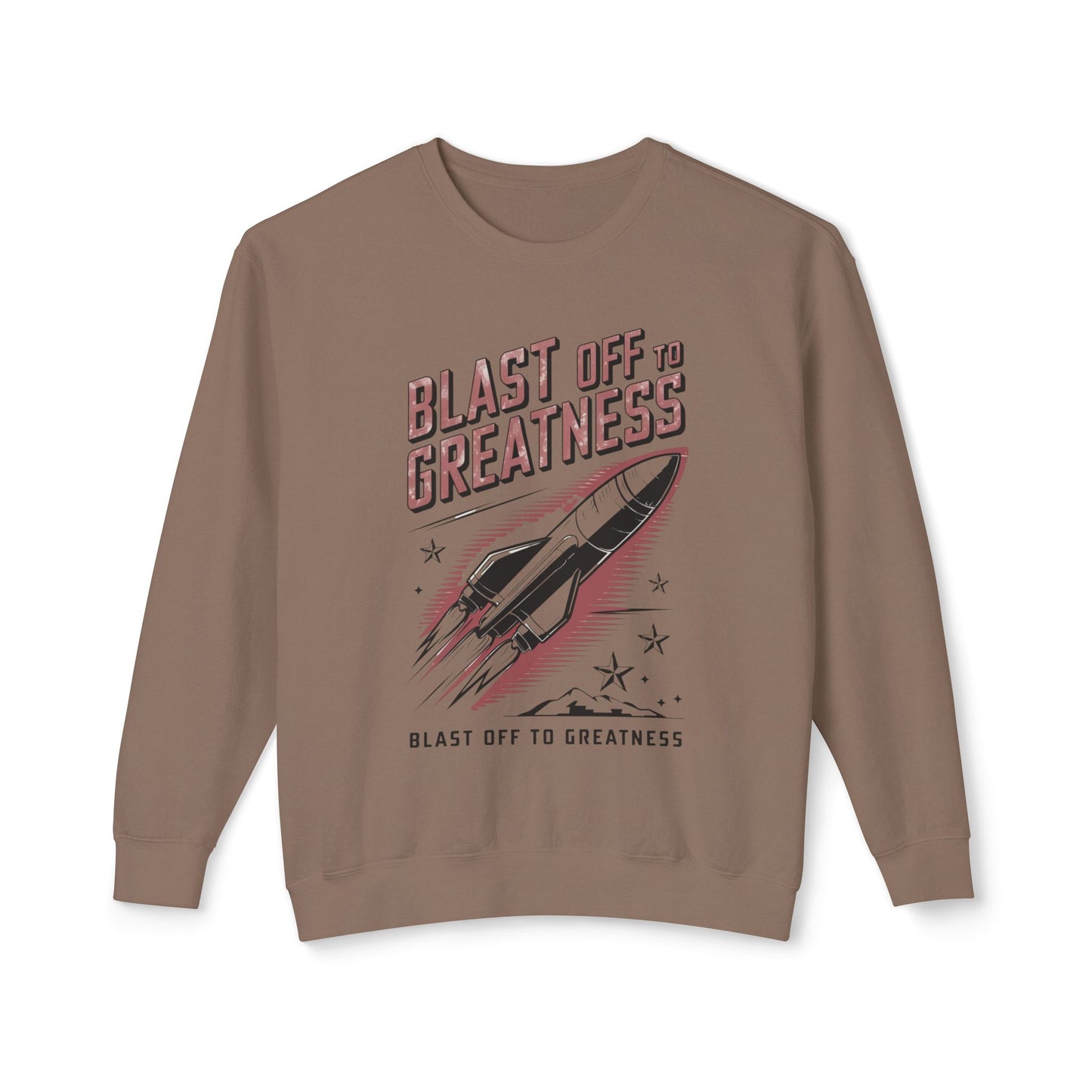 Blast off to greatness Unisex Lightweight Crewneck Sweatshirt  - Korea  - StyleMZ