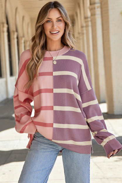 Araya Stripe Oversized Sweater for Cozy Fashion Days