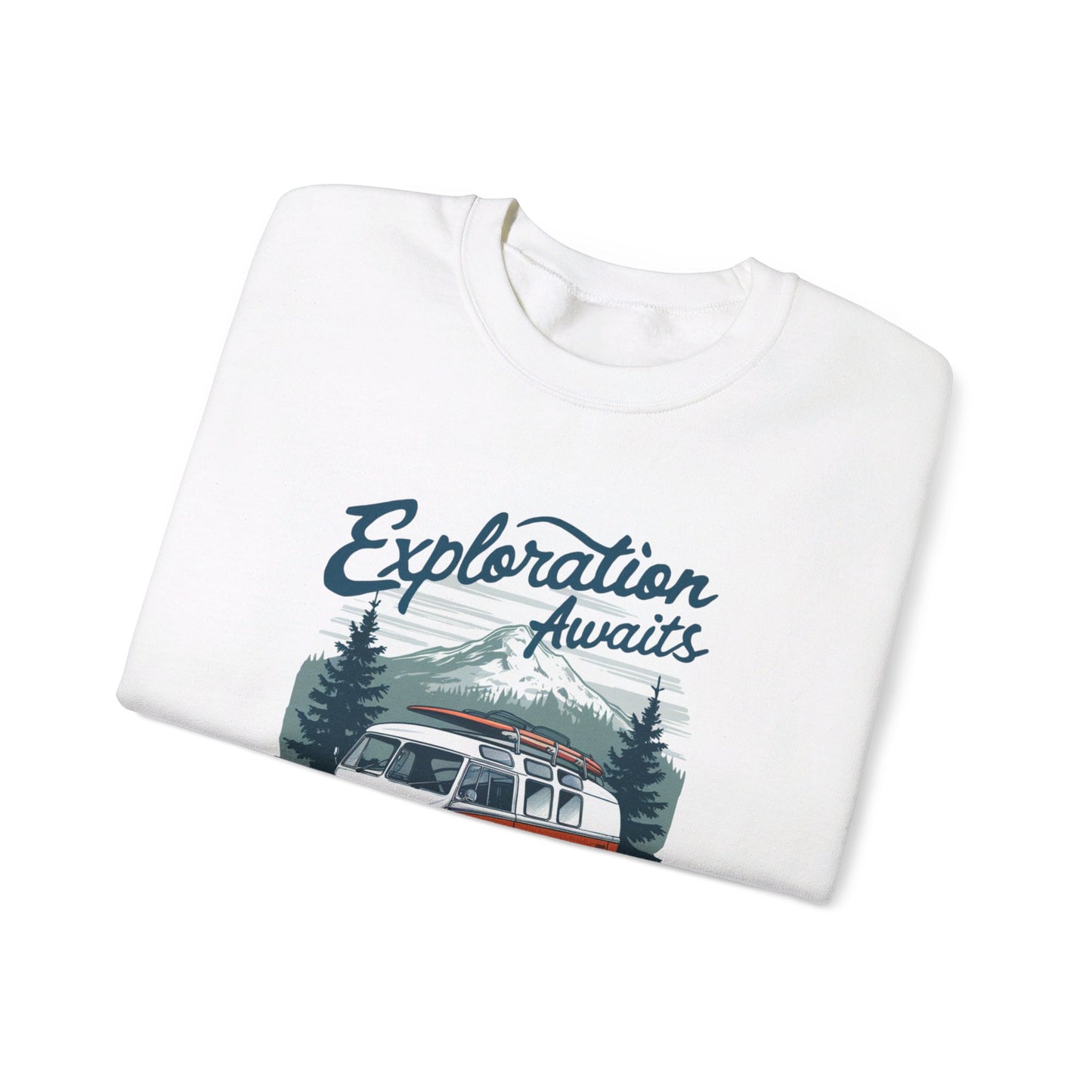 Korea - Exploration Awaits Unisex Heavy Blend™ Crewneck Sweatshirt - StyleMZ - Stylemz