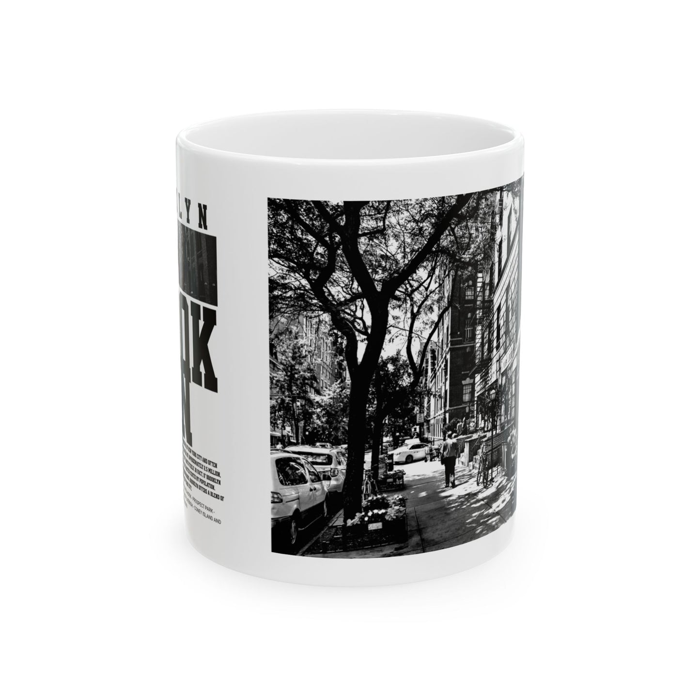 Brooklyn Ceramic Mug, (11oz, 15oz) - StyleMZ