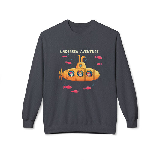 StyleMZ - Undersea Adventure Unisex Midweight Softstyle Fleece Crewneck Sweatshirt - StyleMZ - Stylemz